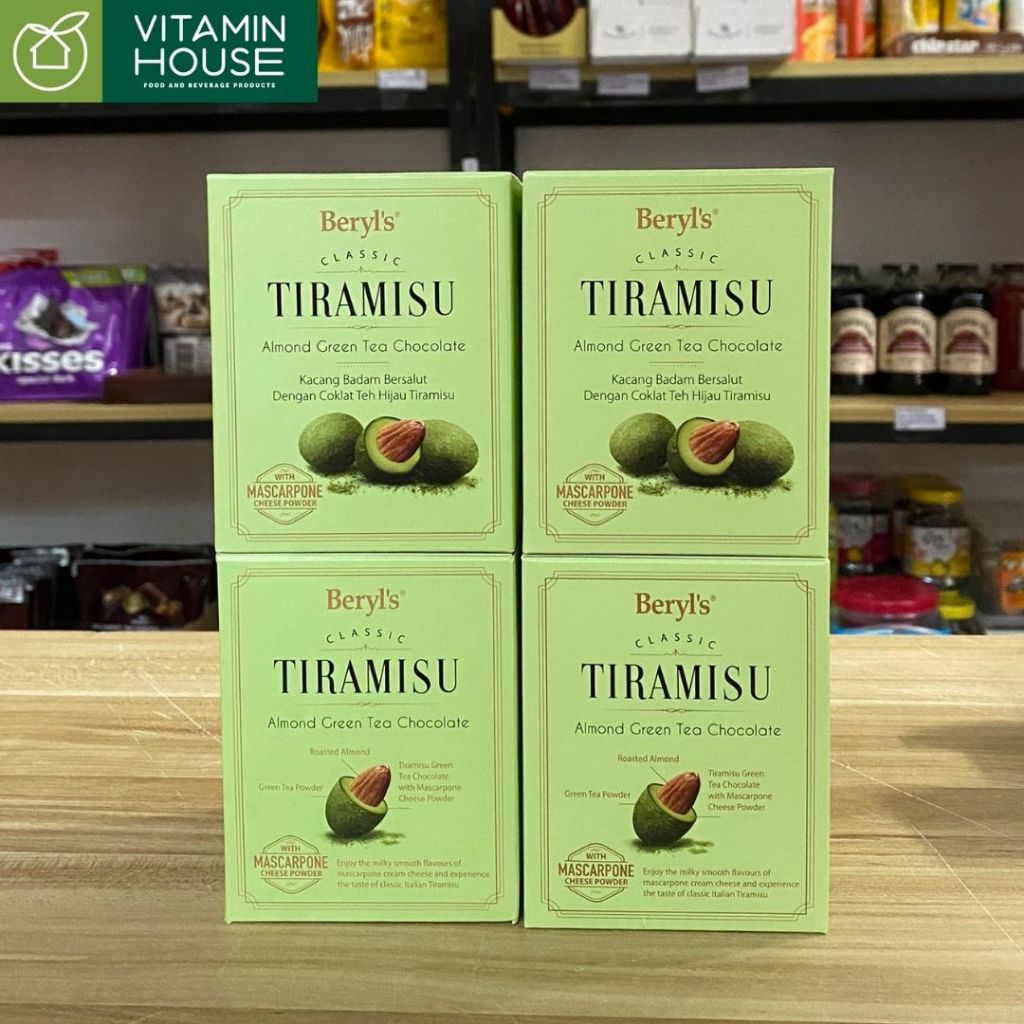 Kẹo Tiramisu Hạnh Nhân Socola Beryl's 180g/100g -VITAMIN HOUSE