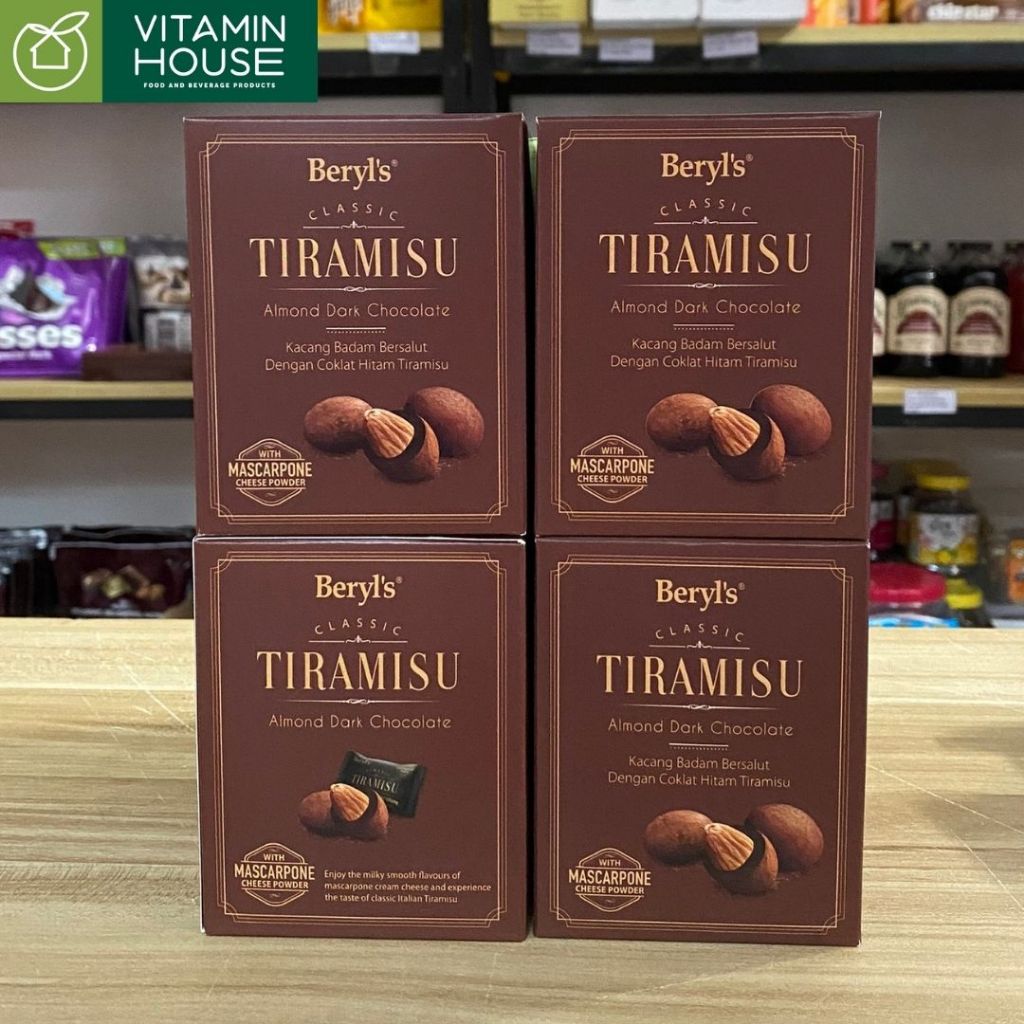 Kẹo Tiramisu Hạnh Nhân Socola Beryl's 180g/100g -VITAMIN HOUSE