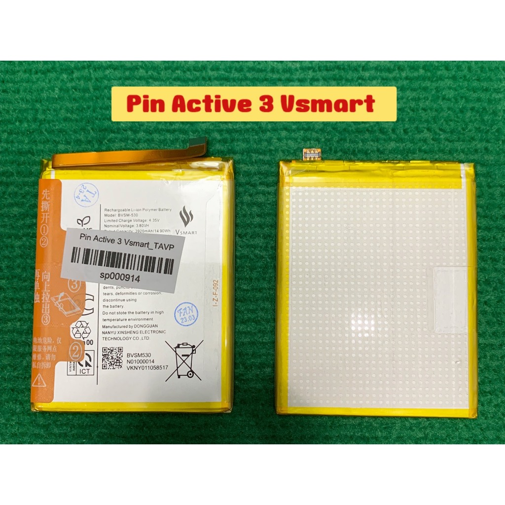 Pin Active 3/V530A Vsmart