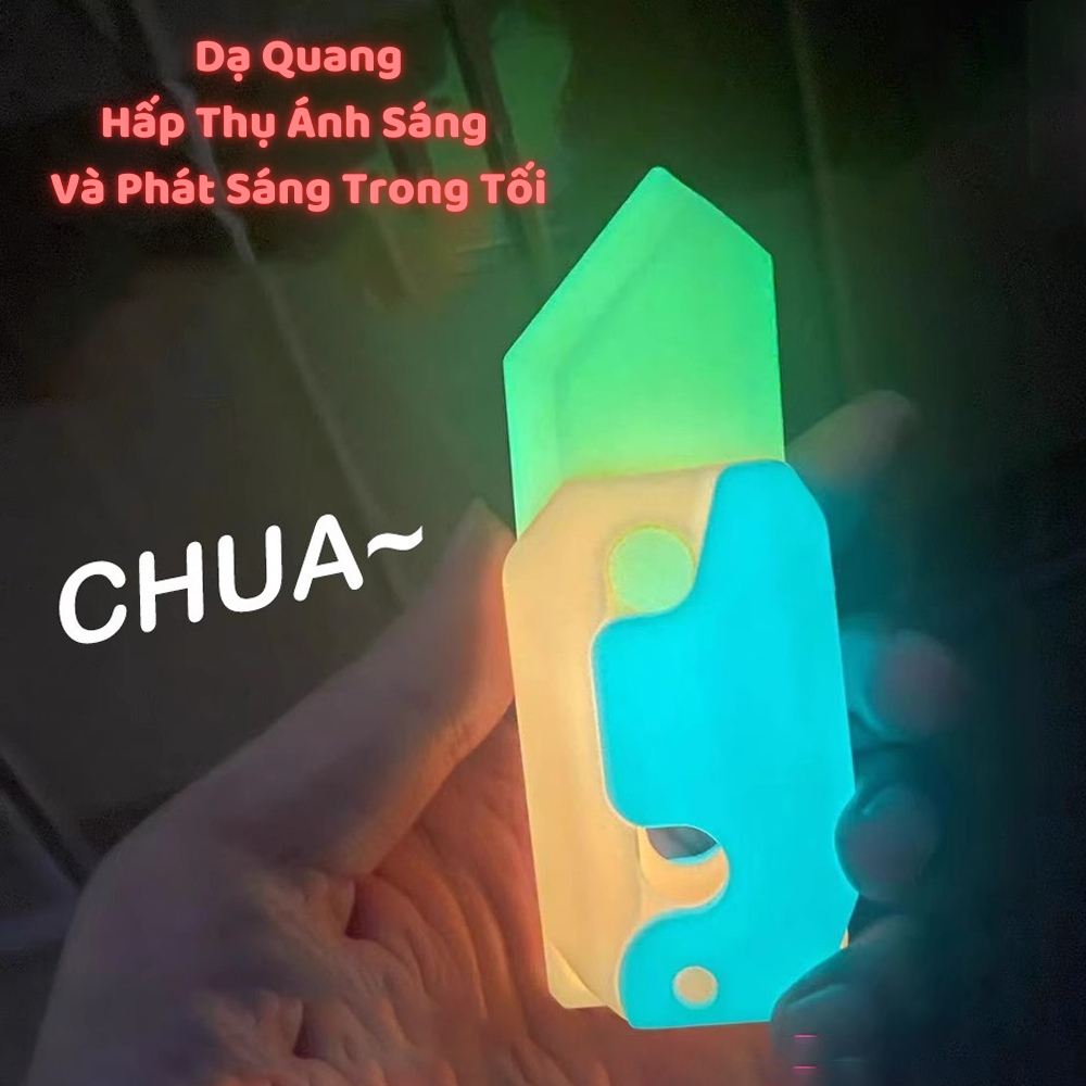 Đồ Chơi Thẻ Nhấn Tạo Hình Cà Rốt Dao In 3D Dễ Thương Cho Bé