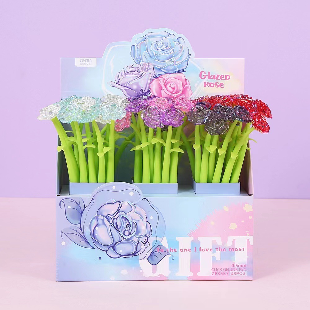 Bút bi CT28 nhiều hình cute dễ thương ngòi 0.5mm, mực đen nét đều nhiều nhân vật hình hoạt hình dễ lựa chọn