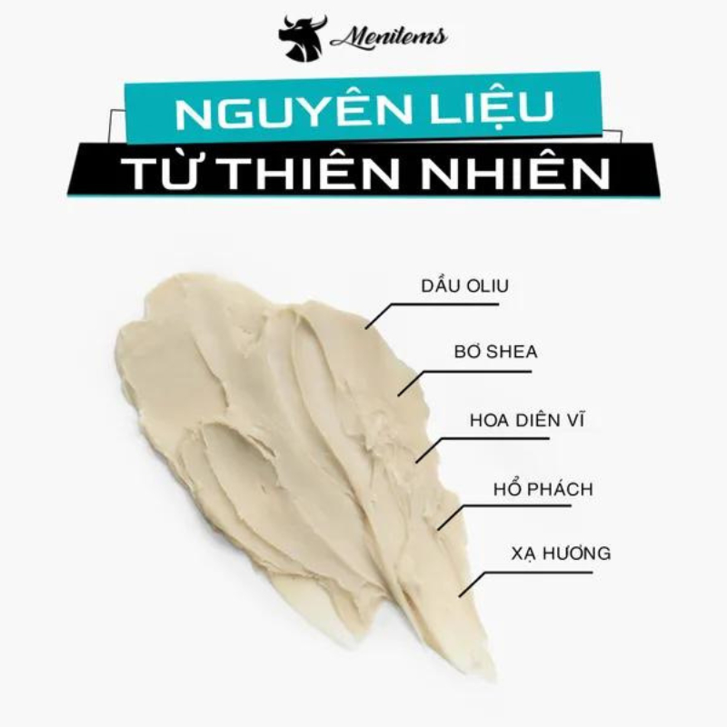 Sáp dưỡng và tạo kiểu tóc nam Menitems Pomade 50gr - 100gr - Hương Nước Hoa Lưu Hương Lâu - Wax for men