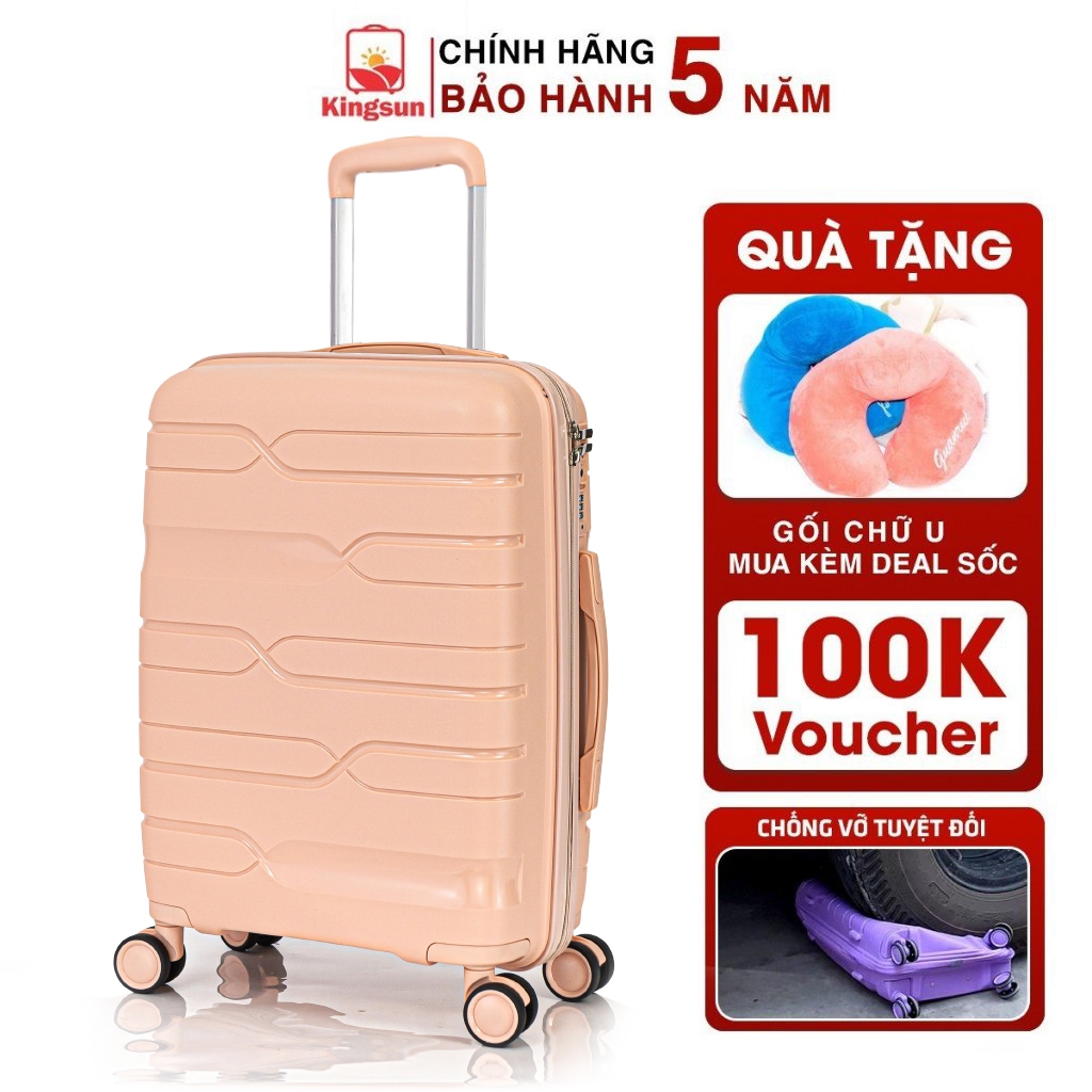 Vali Du Lịch Nhựa PP01 Cao Cấp, Vali Kéo Chống Va Đập Size 28, Bảo Hành 5 Năm