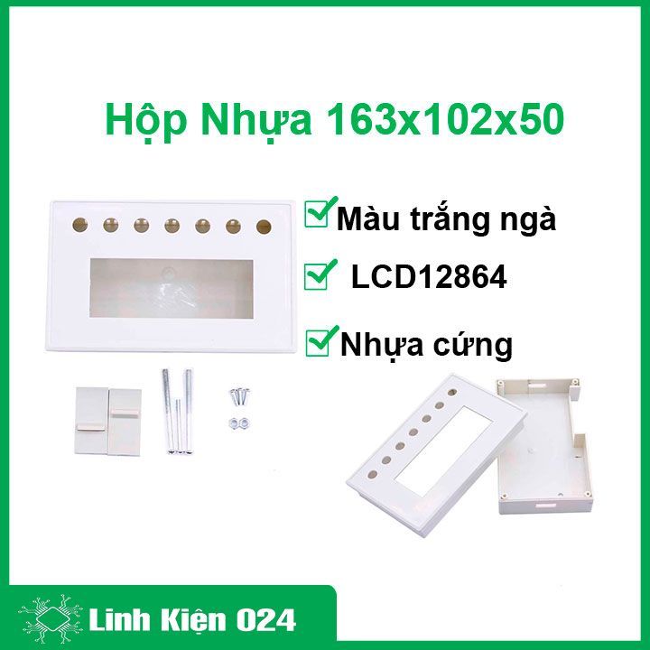 Hộp nhựa 163x102x50 LCD12864