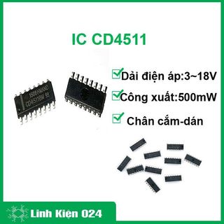 Cd4511 - chân cắm dip 16