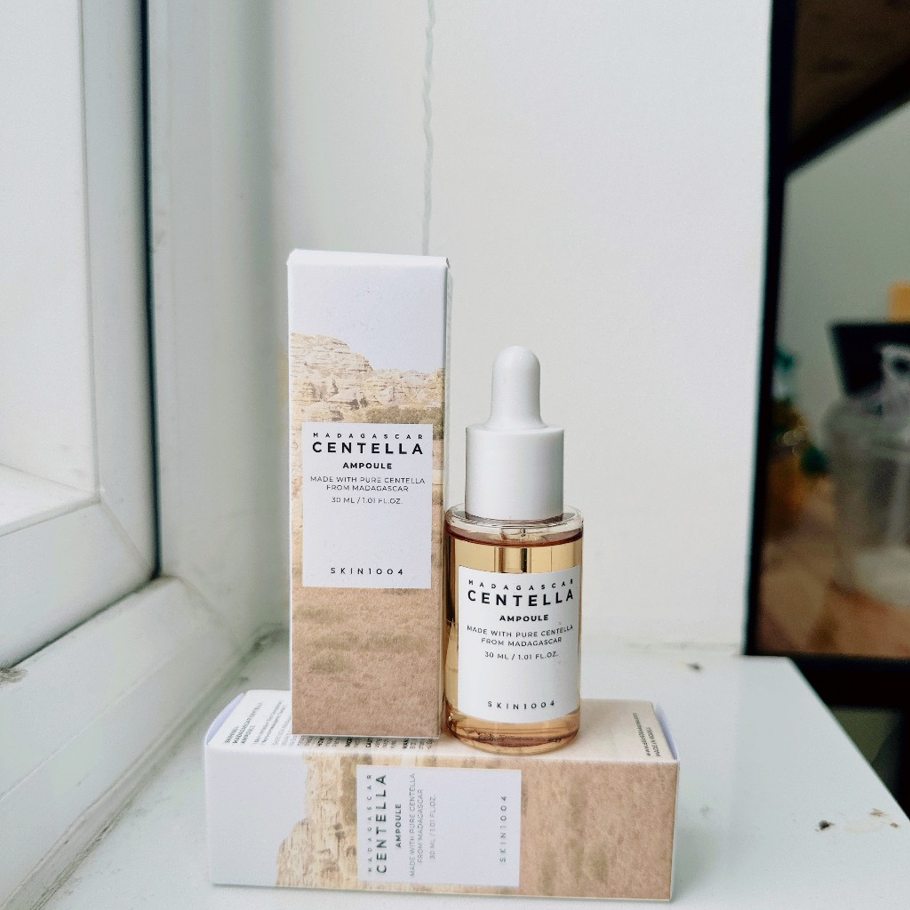 Combo Kem chống nắng + Serum Skin1004 Madagascar Centella Air-fit Suncream Plus SPF50+ PA++++ )