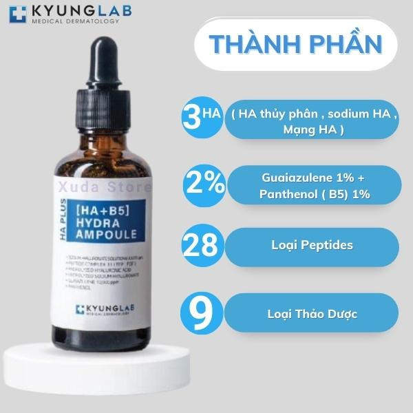 Serum HA KyungLab 50ml, tinh chất hab5, serum phục hồi da, cấp ẩm, căng bóng, trắng da, nâng tone
