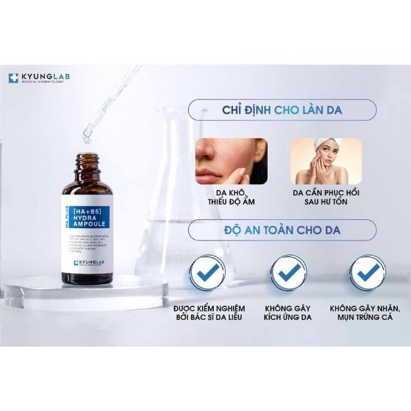 Serum HA KyungLab 50ml, tinh chất hab5, serum phục hồi da, cấp ẩm, căng bóng, trắng da, nâng tone