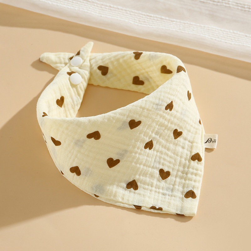 Yếm Tam Giác YeeHoo 2 Lớp Cho Bé Chất Vải Xô Muslin Cao Cấp, Thấm Hút Mồ Hôi