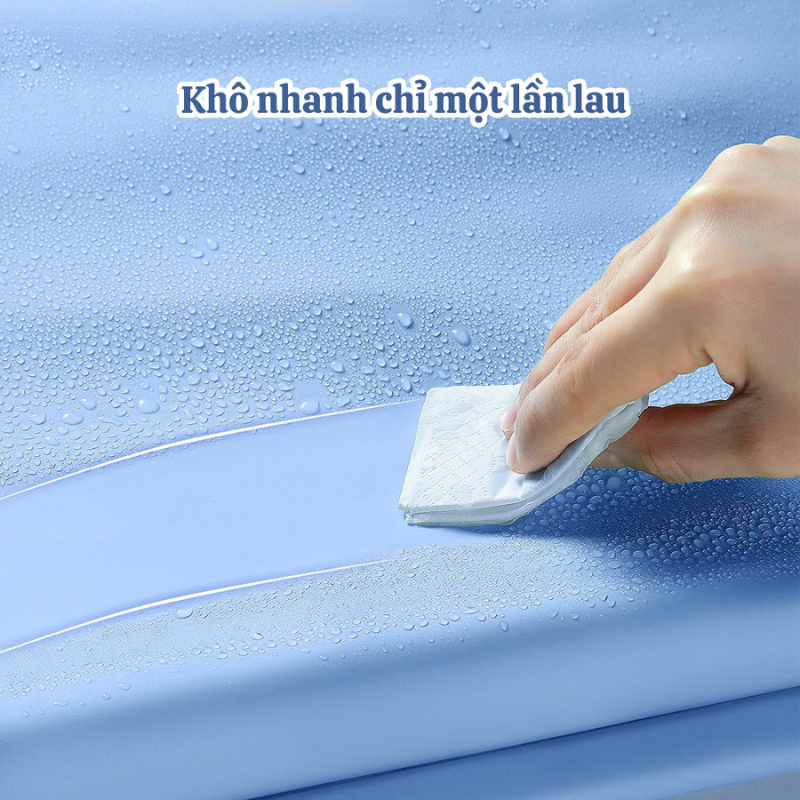 Áo mưa nửa trước trong suốt cho mẹ và bé DELADEP kèm kính chắn mưa, che phủ toàn thân, tà áo siêu rộng siêu bền AMP02