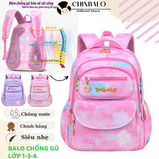 Balo bé gái học sinh tiểu học siêu nhẹ chống nước