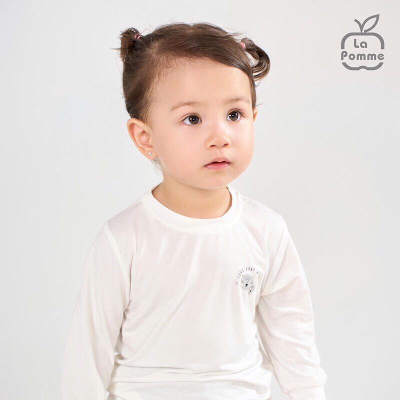 LA POMME Bộ dài tay năng động và sắc màu vui nhộn hãng La pomme