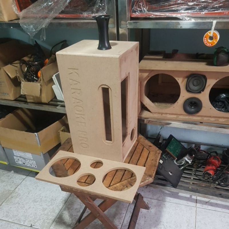 Vỏ thùng loa thô 2 bass 16 cắt mạch k10 không hộc mạch