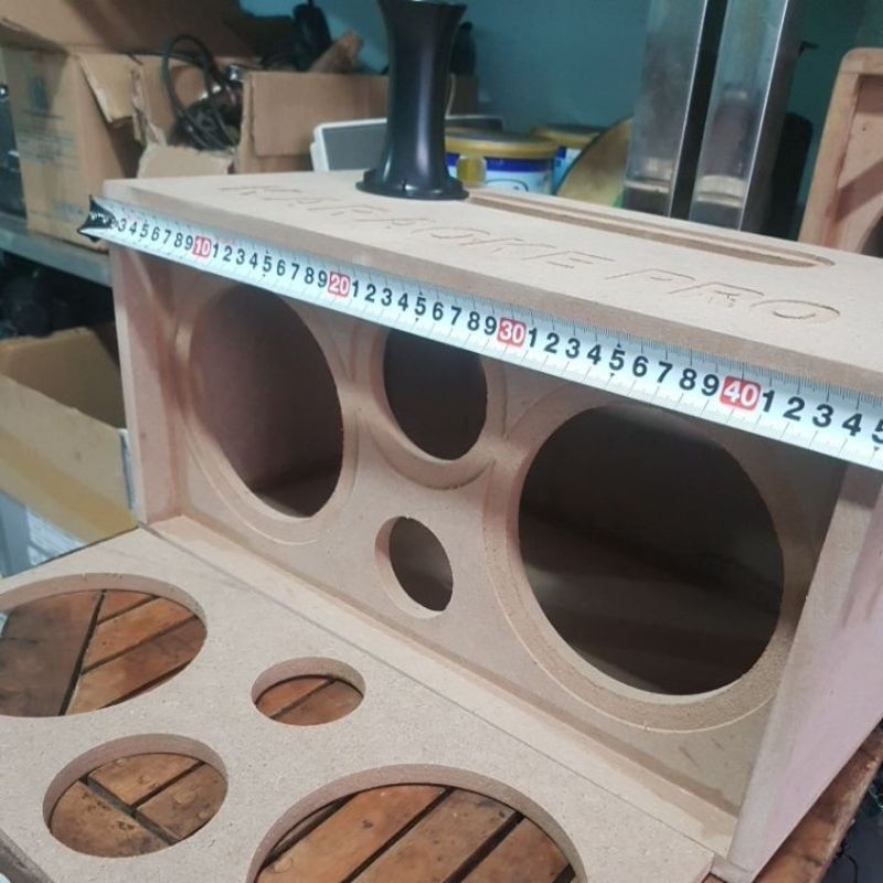Vỏ thùng loa thô 2 bass 16 cắt mạch k10 không hộc mạch