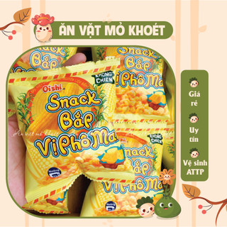 Bịch 20 gói Bim bim oishi Bắp phô mai - Mỏ khoét ăn vặt