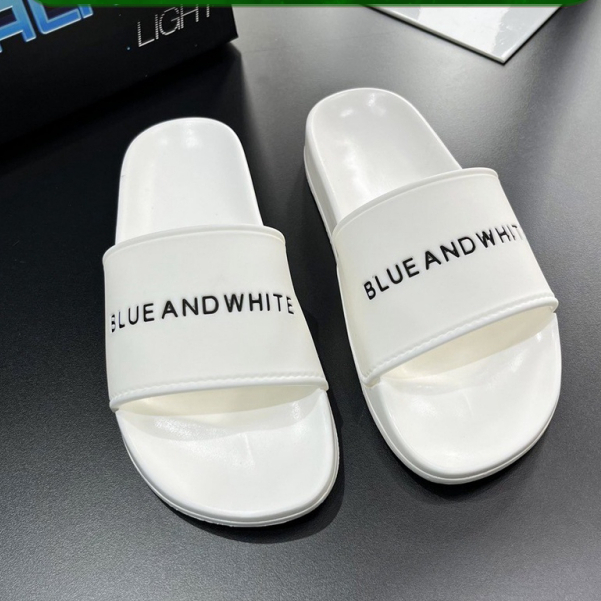 Dép ulzzang Nam Nữ phong cách Hàn Quốc - Dép Quai Ngang Blue And White