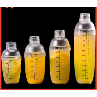 Bình Lắc Shaker Nhựa 350ML - 530ML - 700ML - 1000 ML ( Đã bao gồm nắp ) Bình Lắc Pha Chế cao cấp Shaker Cocktail