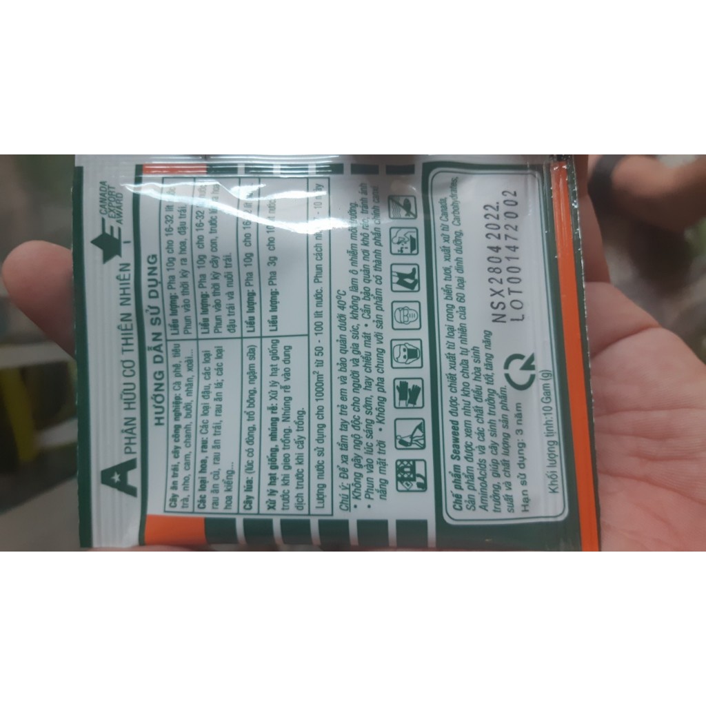 Phân bón Rong Biển Seaweed giúp ra rễ