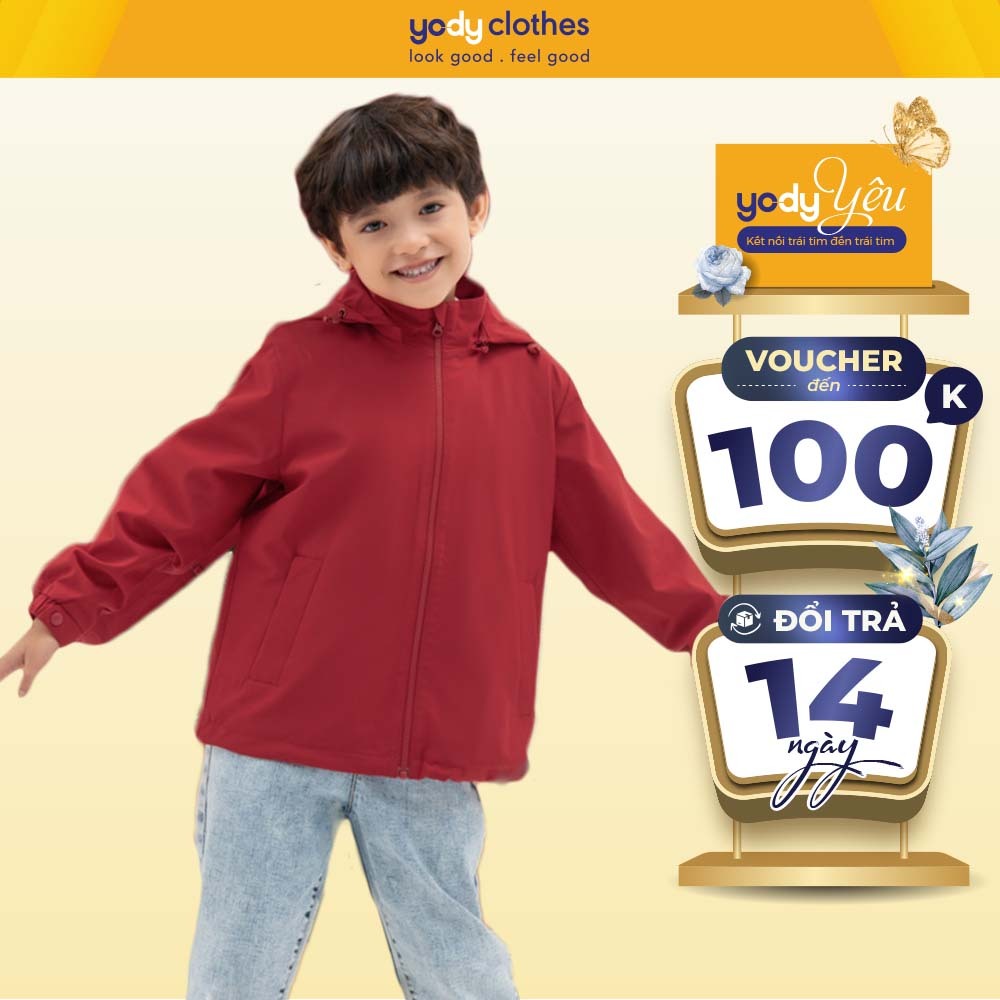 Áo khoác bé trai bé gái 3C Pro YODY cho bé từ 2-8 tuổi chất liệu an toàn da bé AKK6030