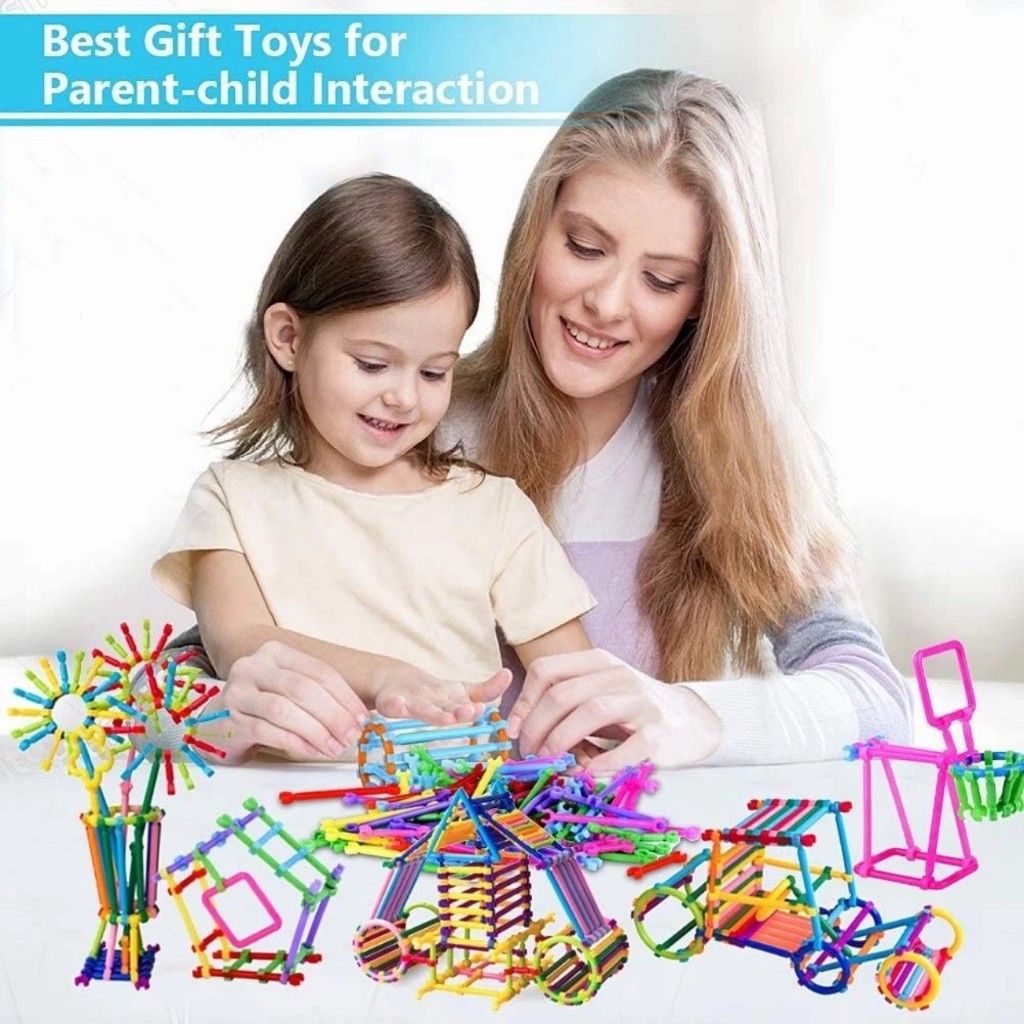 Đồ chơi lắp ráp 600 que 3d sáng tạp cho bé, bộ xếp hình que diêm cho bé sáng tạo.