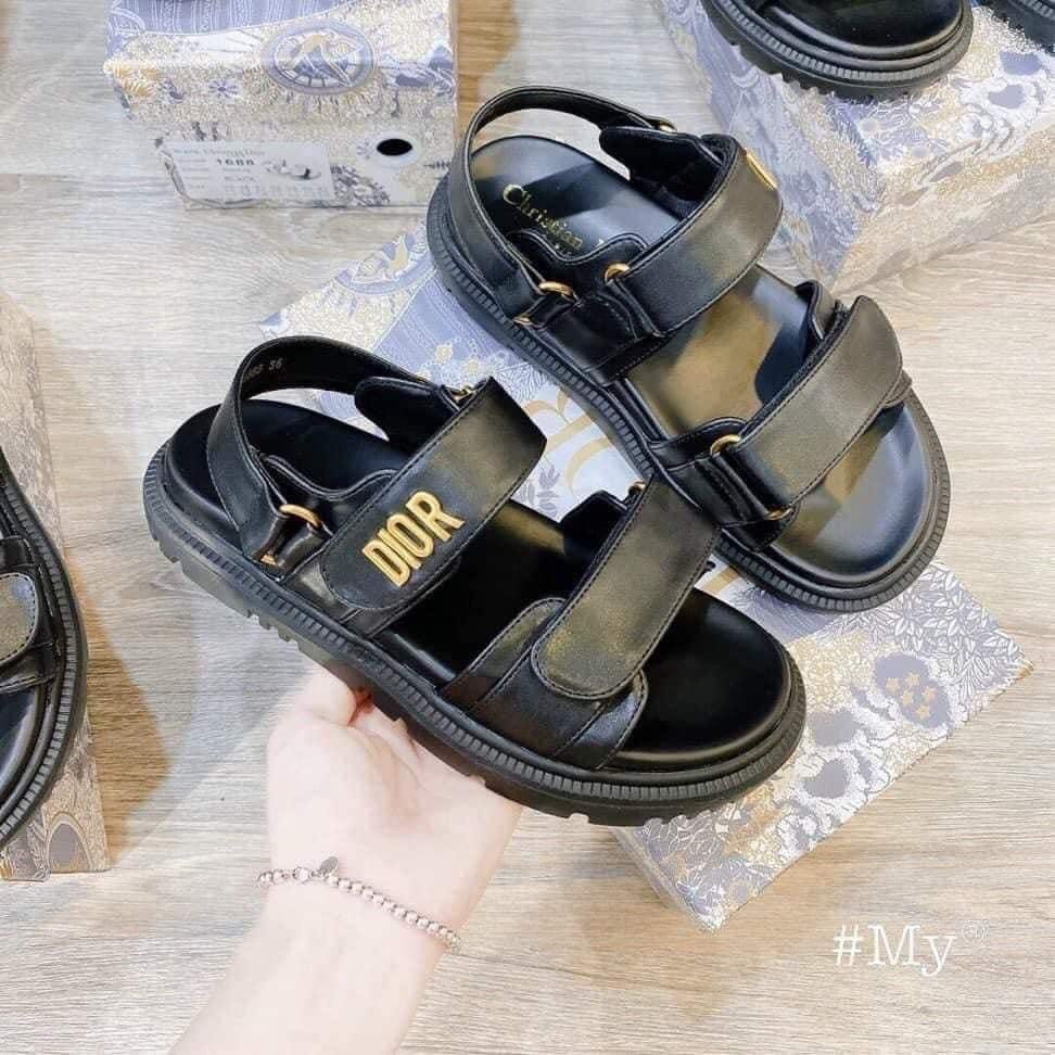 Dép Quai Hậu Dán Da Mềm Êm Chân - Sandal Nữ Quai Ngang Đi Học Đi Chơi Cao Cấp