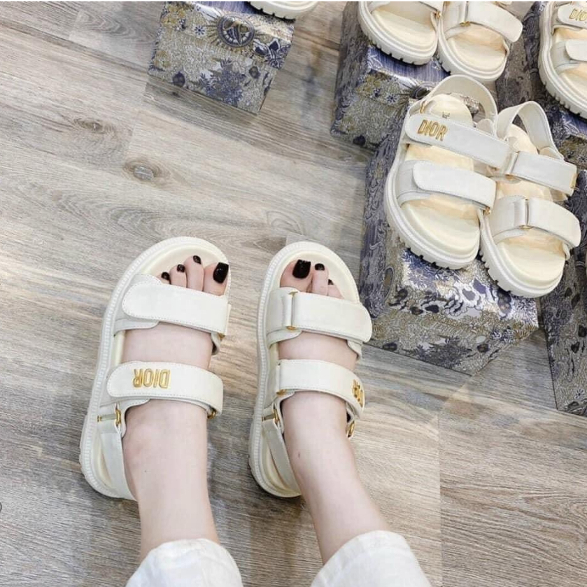 Dép Quai Hậu Dán Da Mềm Êm Chân - Sandal Nữ Quai Ngang Đi Học Đi Chơi Cao Cấp