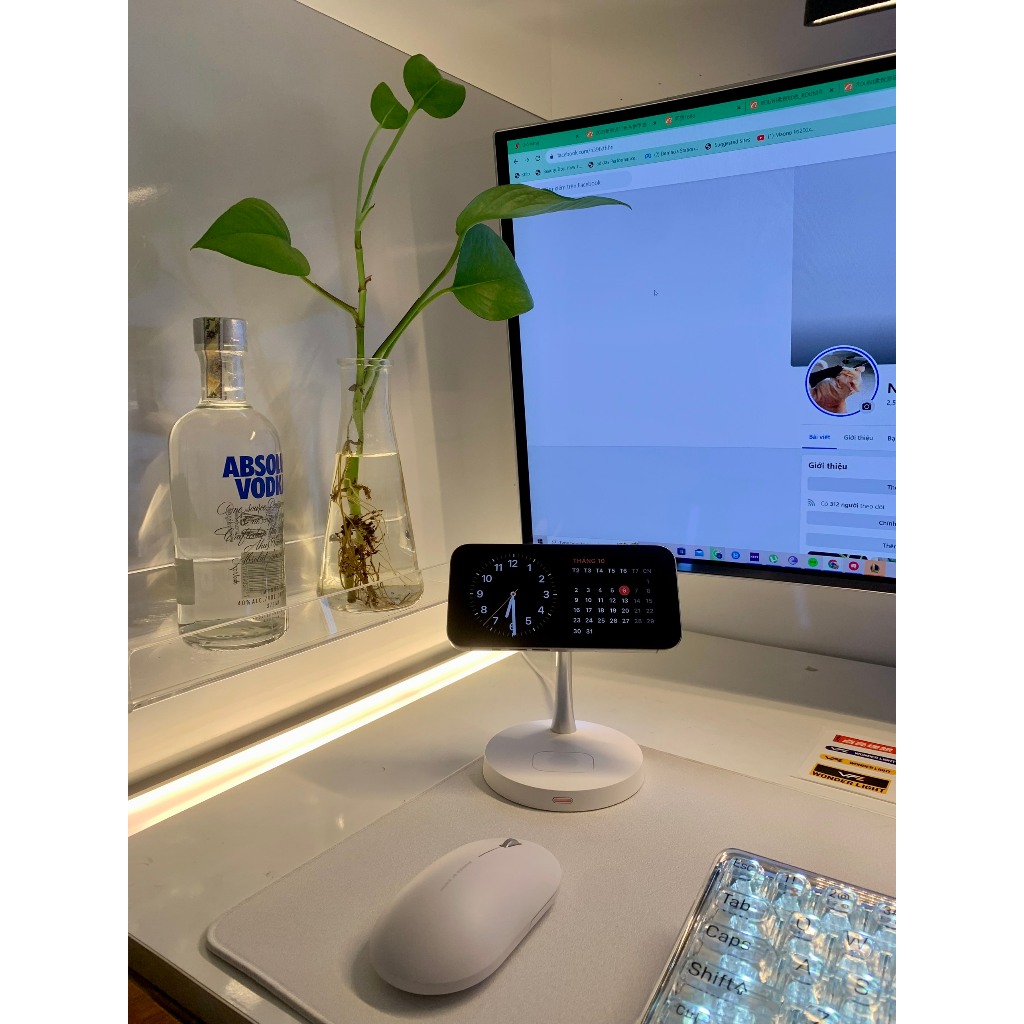 Đế Sạc Pin Không Dây TIMESS LC-A2 10W Hỗ Trợ Sạc Nhanh Qi/QC3.0 Cho Iphone / Airpods Pro / Watch