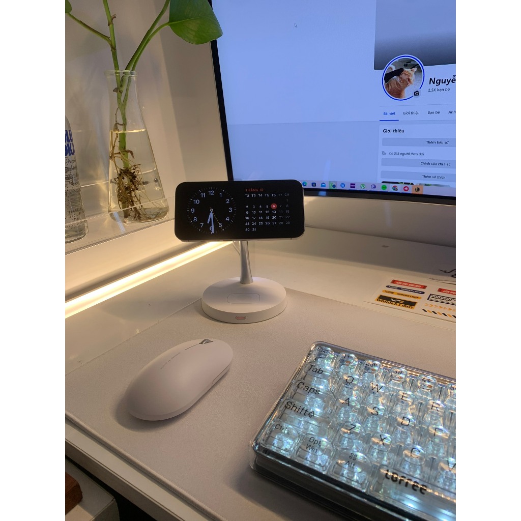 Đế Sạc Pin Không Dây TIMESS LC-A2 10W Hỗ Trợ Sạc Nhanh Qi/QC3.0 Cho Iphone / Airpods Pro / Watch