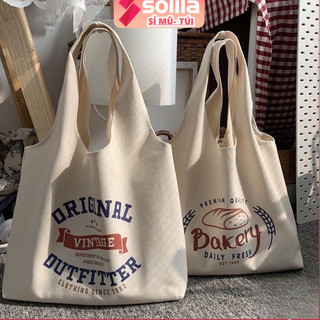 Túi tote đẹp vải canvas mềm liền thân cho bạn nữ đi học đi chơi thời trang phong cách hàn quốc