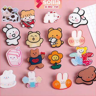 Pin mini, Stick trang trí áo , Phụ Kiện dễ thương, khuy cài balo , huy hiệu (giao ngẫu nhiên) - solila.vn