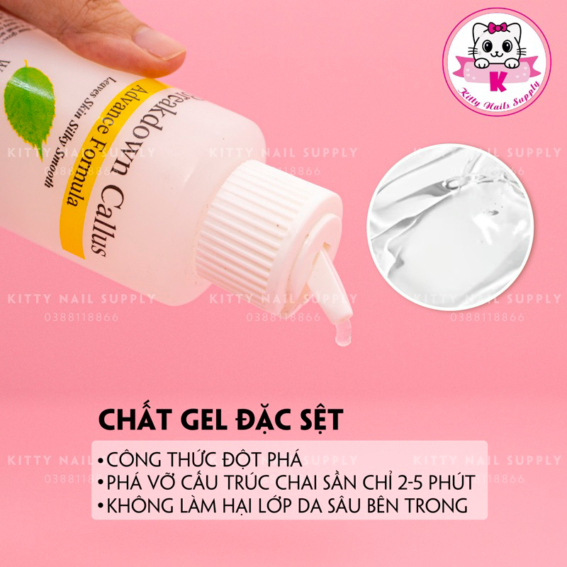 Gel ủ chà gót break down và tẩy tế bào chết mùi dịu nhẹ