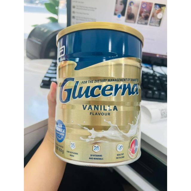 Sữa tiểu đường Glucerna Úc mẫu mới lon 850g date mới 2024