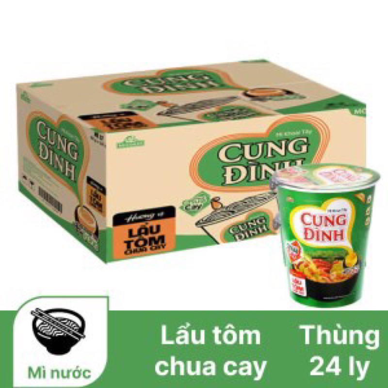 Ly mì khoai Tây Cung đình lẩu tôm chua cay 70g