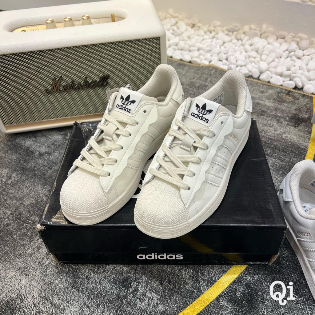 Giày thể thao trắng nữ adidas sò superstar hàng cao cấp full box bill