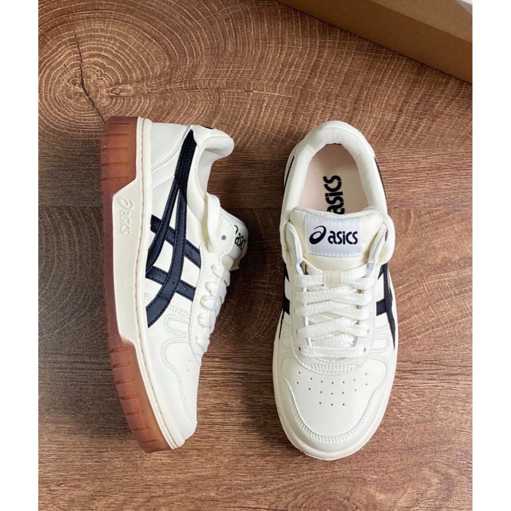 Giày_asics court mz đế nâu, đế xám cực hot nam nữ hàng cao cấp full box bill