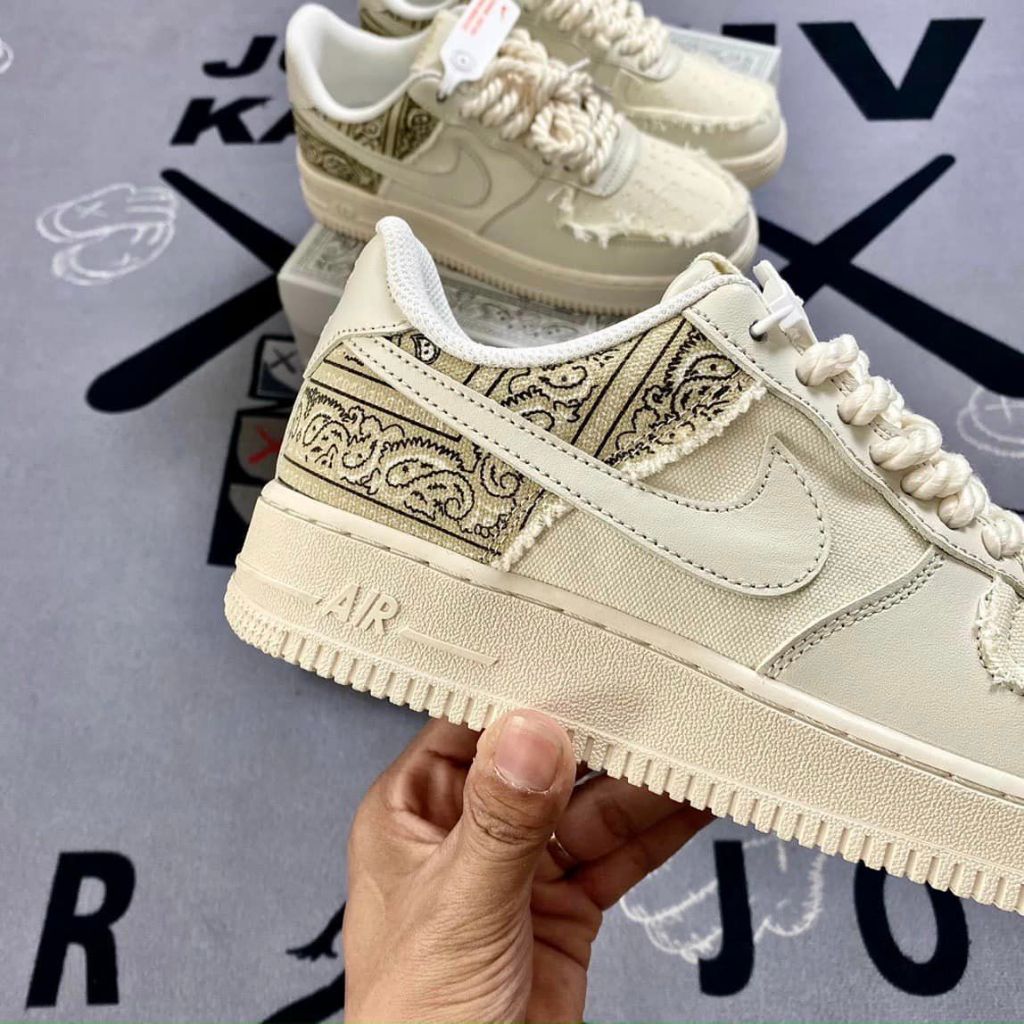 Giày af1 dây thừng nam nữ_nike air force 1 bản cao cấp full box bill