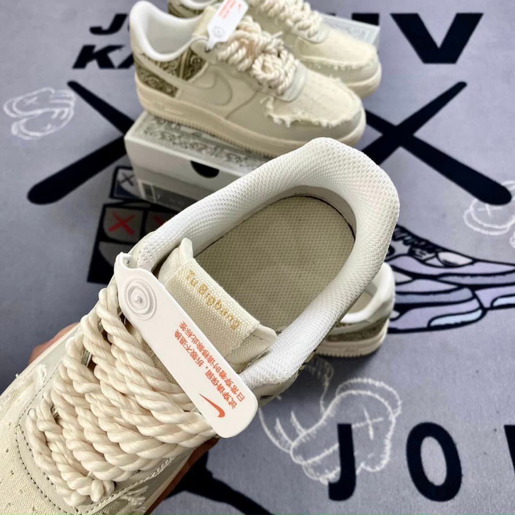 Giày af1 dây thừng nam nữ_nike air force 1 bản cao cấp full box bill