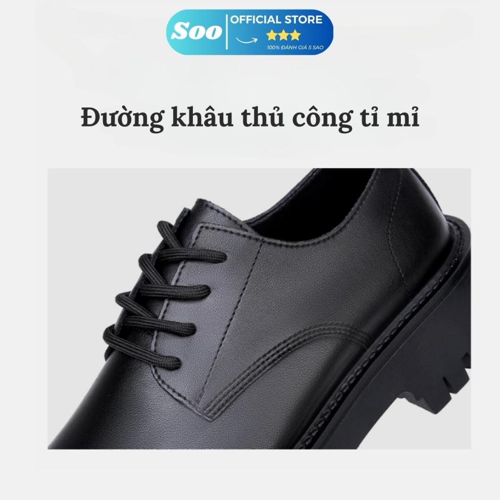 Giày tây nam công sở kiểu dáng trẻ trung chunky derby da cao cấp full box SẴN HÀNG