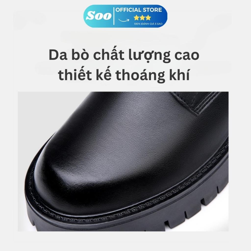 Giày tây nam công sở kiểu dáng trẻ trung chunky derby da cao cấp full box SẴN HÀNG