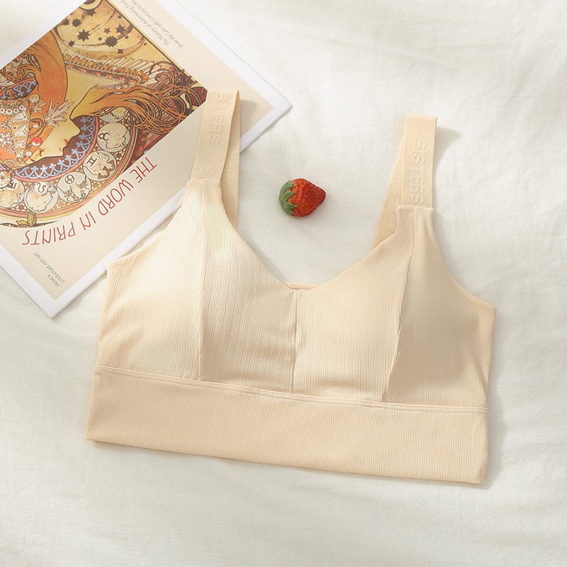 Áo Bra Su Tăm Trẻ Trung Năng Động Có Đệm tháo rời