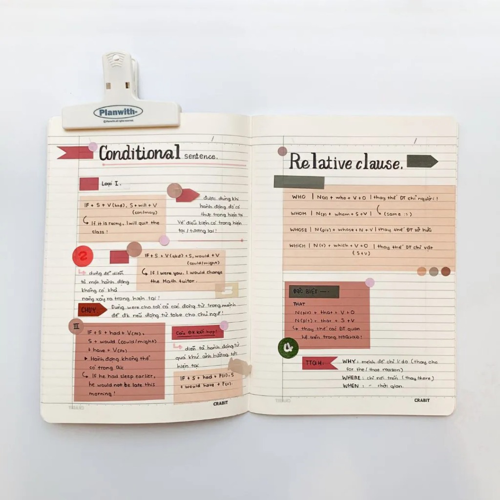 Vở kẻ ngang CRABIT MOMENTS Collection 80 120 trang B5 70gsm phong cách aesthetic thơ mộng