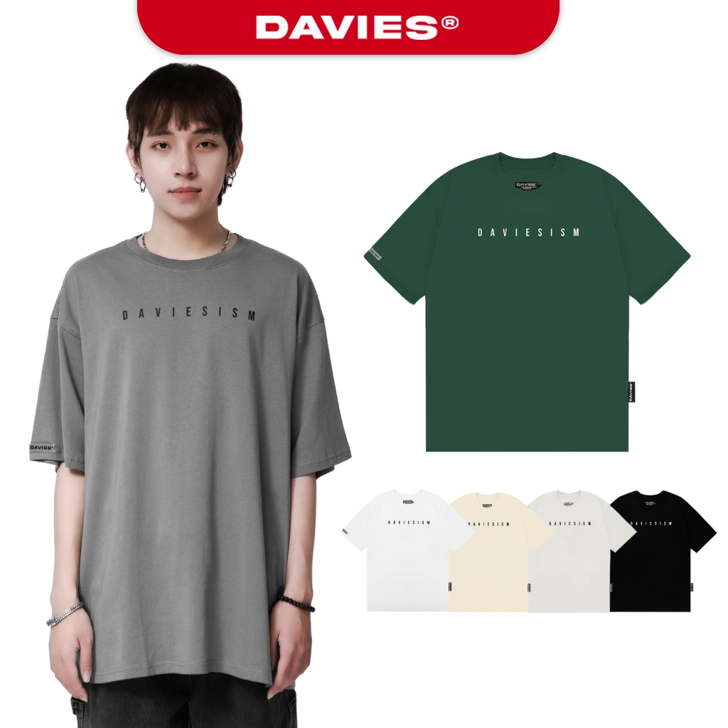 Áo phông nam nữ form rộng tay lỡ nhiều màu basic tee local brand DAVIES Daviesism| D28-T16