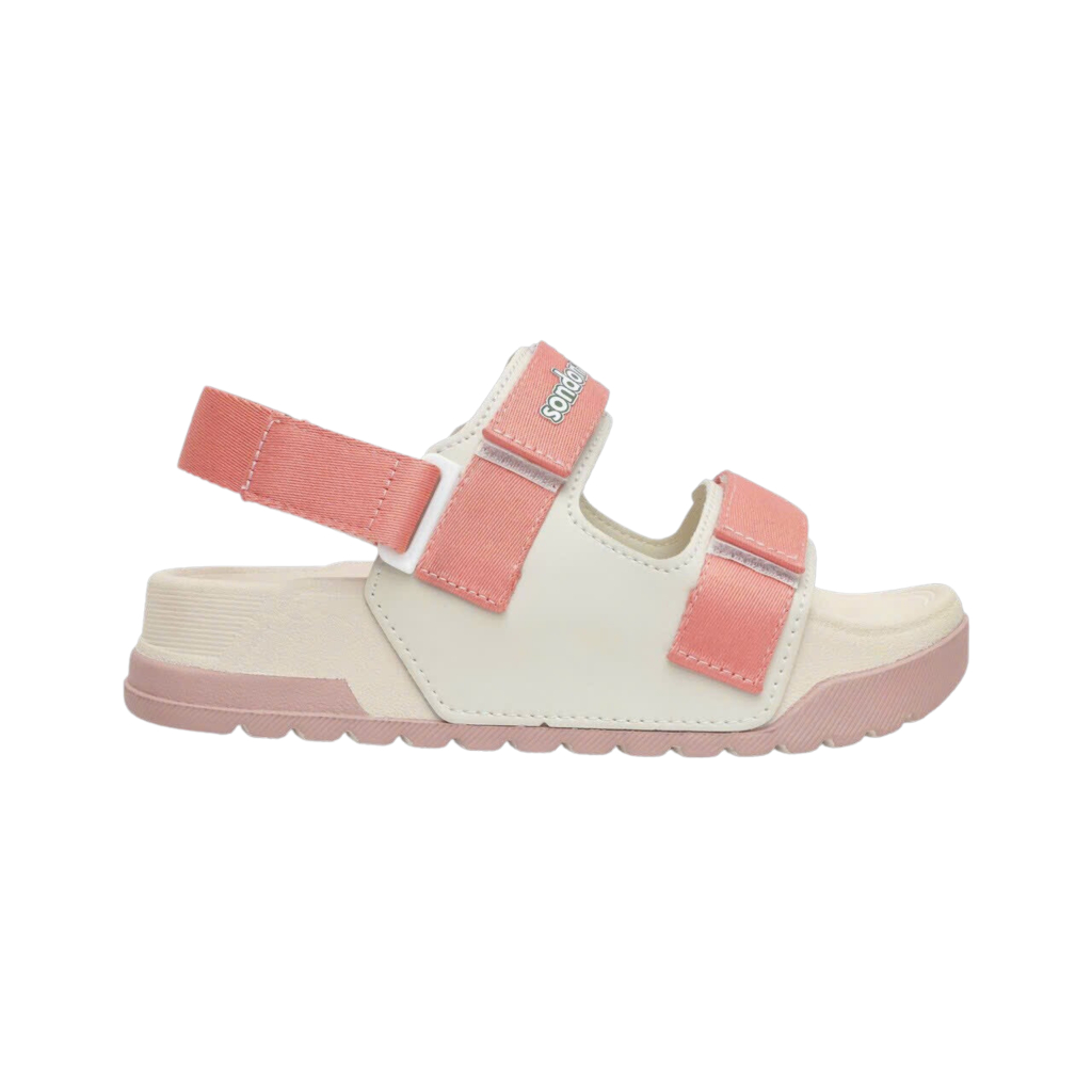 Giày Sandal Nữ Sondoni 2 Quai Ngang Be Phối Hồng Phấn Siêu Nhẹ Siêu Bền Siêu Dễ Thương - Tặng kèm vớ