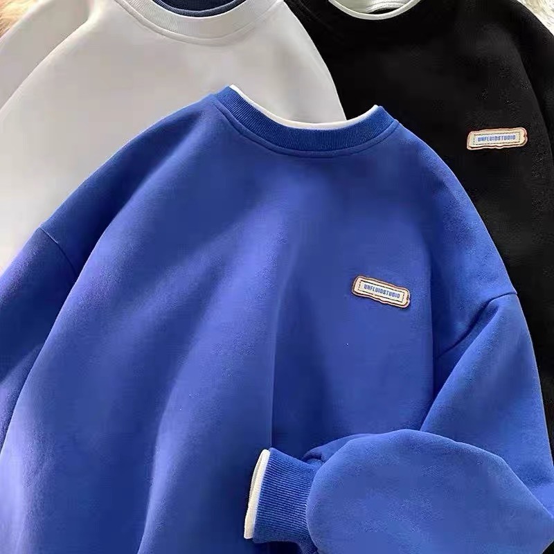 [VNXK] Áo Sweater Nam Nữ Chất Cotton Nỉ Ngoại Hàng Xuất Cao Cấp Trơn Cổ Tròn Dài Tay Local Brand