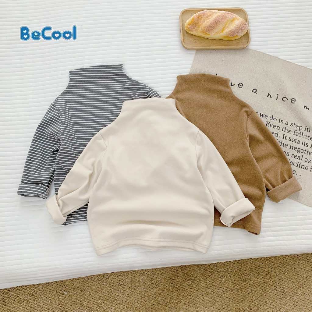 Áo Giữ Nhiệt Chất Zip Lông Cao Cấp Cho Bé Từ 7-27kg MINKYSUN