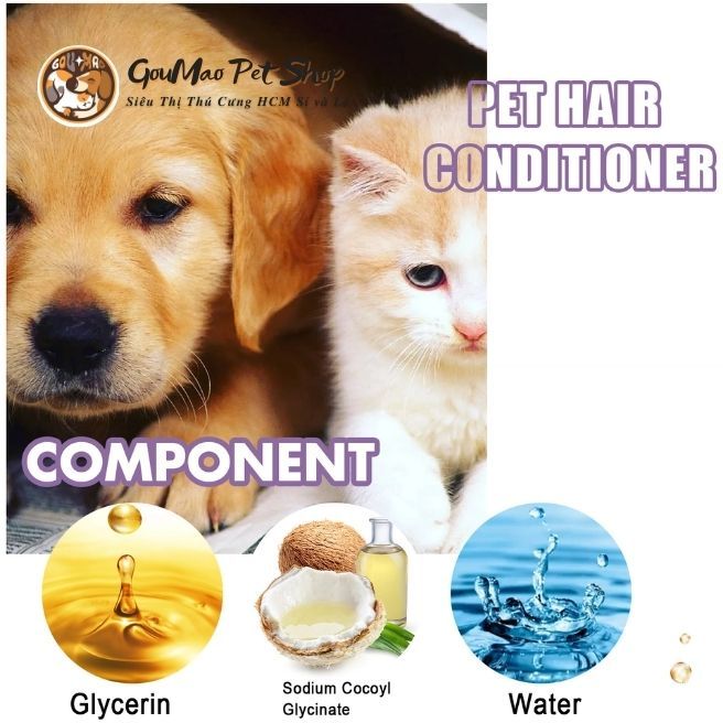 Yegbong - kem xả lông cho chó mèo chống rối - Goumao pet