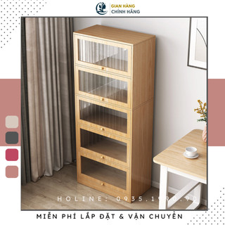Kệ bếp Goodluck đã lắp ráp làm kệ lò vi sóng để gia vị nhà bếp FreeshipHCM GLKB02