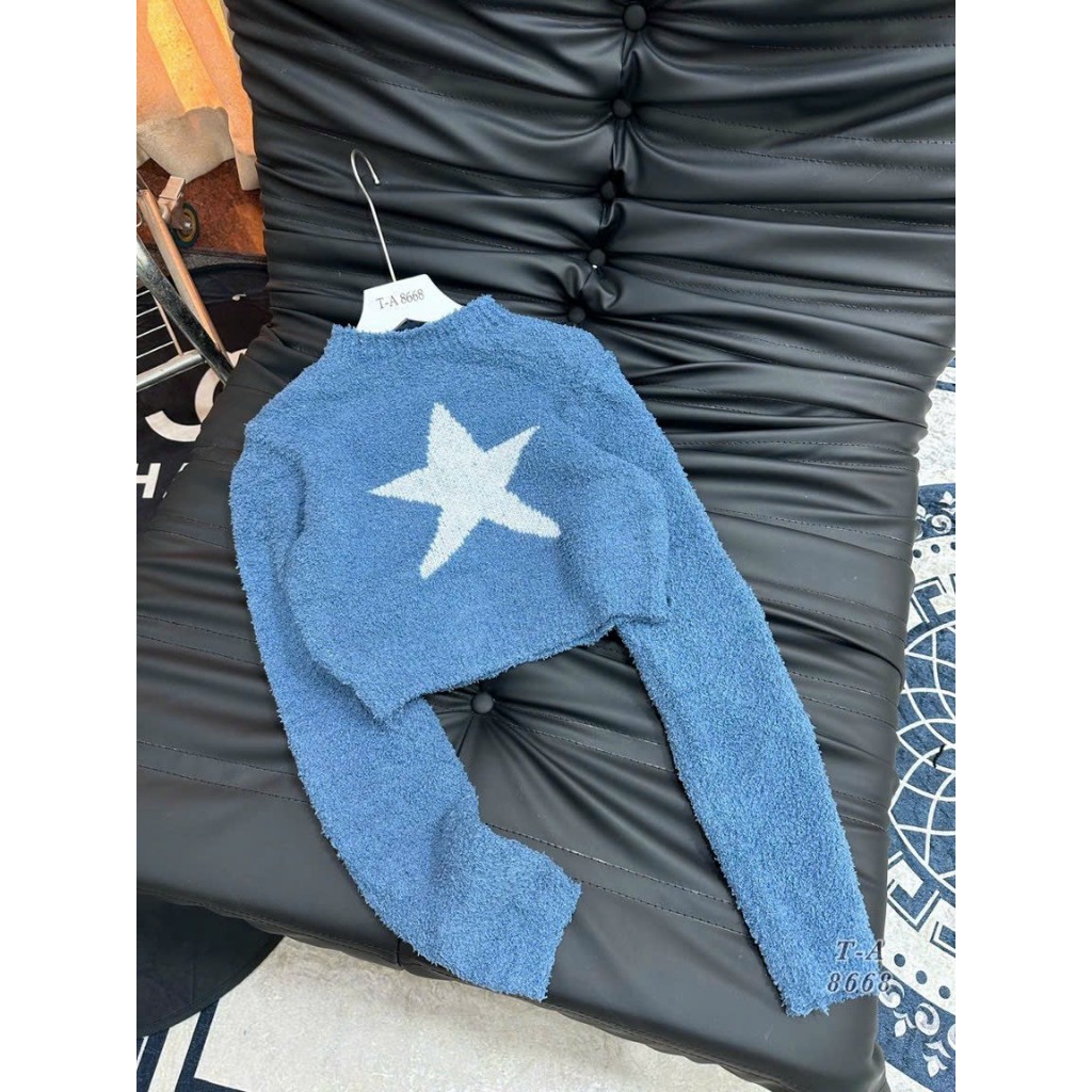 Áo len lông Glandie in hình ngôi sao
