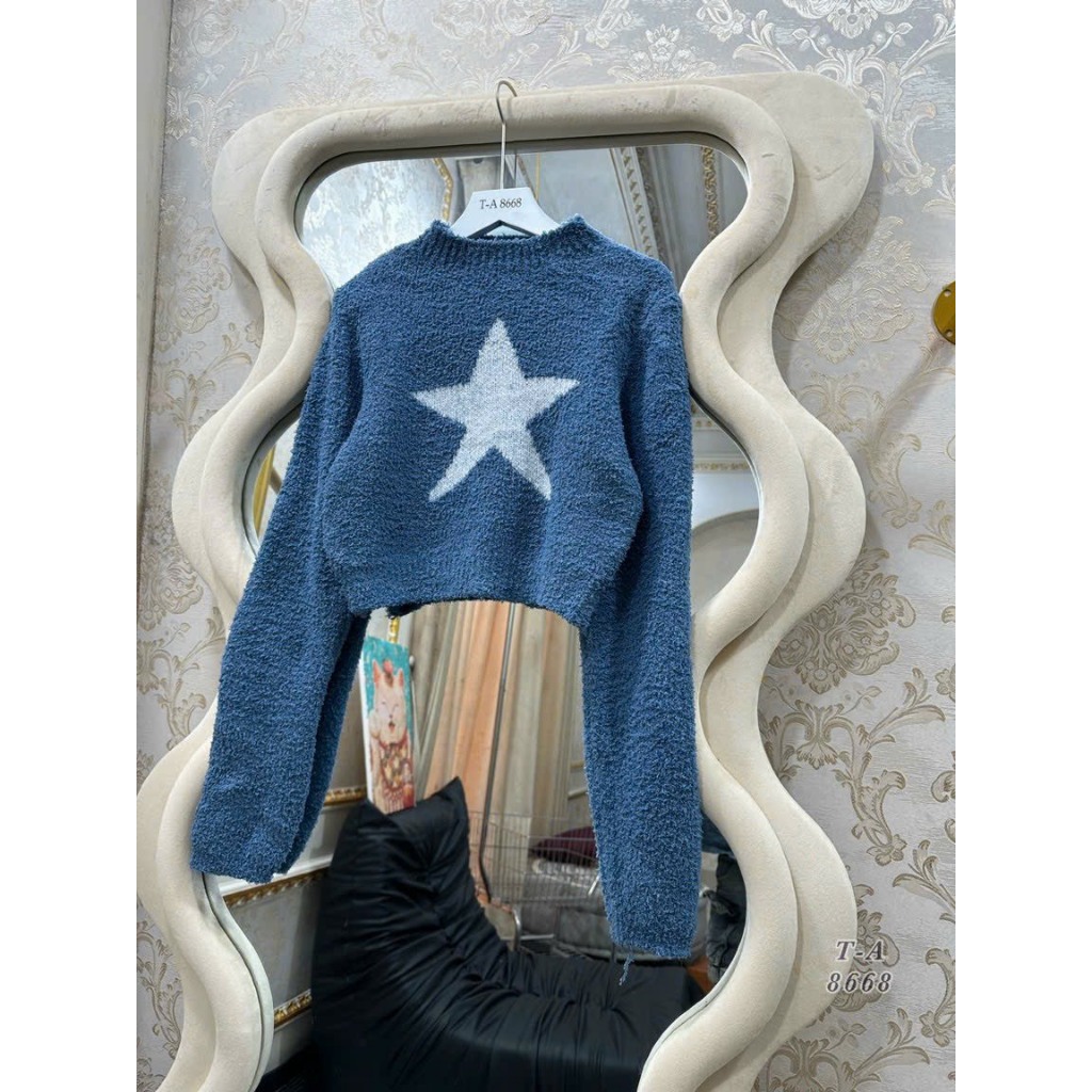 Áo len lông Glandie in hình ngôi sao
