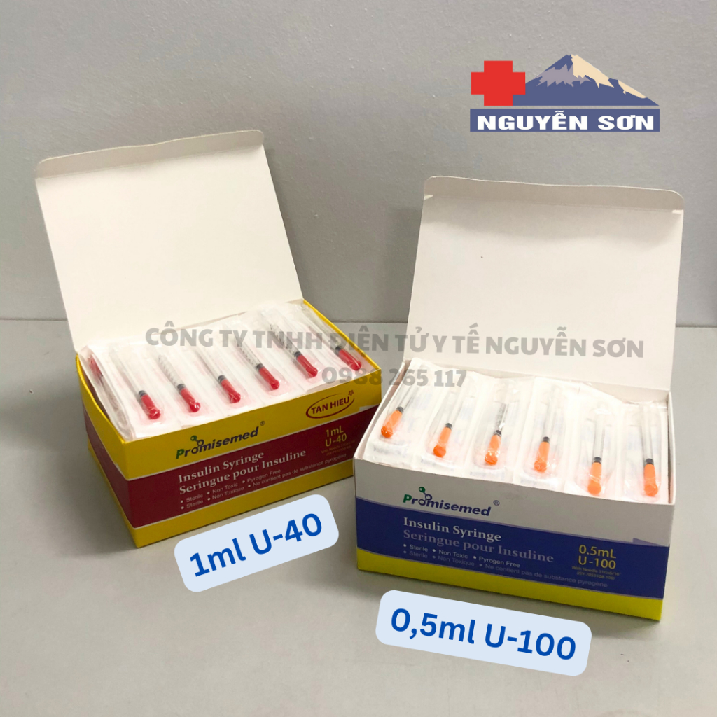 Bơm tiêm tiểu đường, bơm tiêm Insulin 31G 0.5ml U-100  dùng trong spa thẩm mỹ và y tế